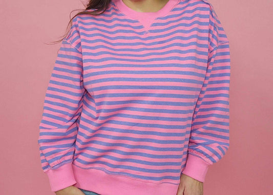 Pretty in Pink and Purple Striped Top