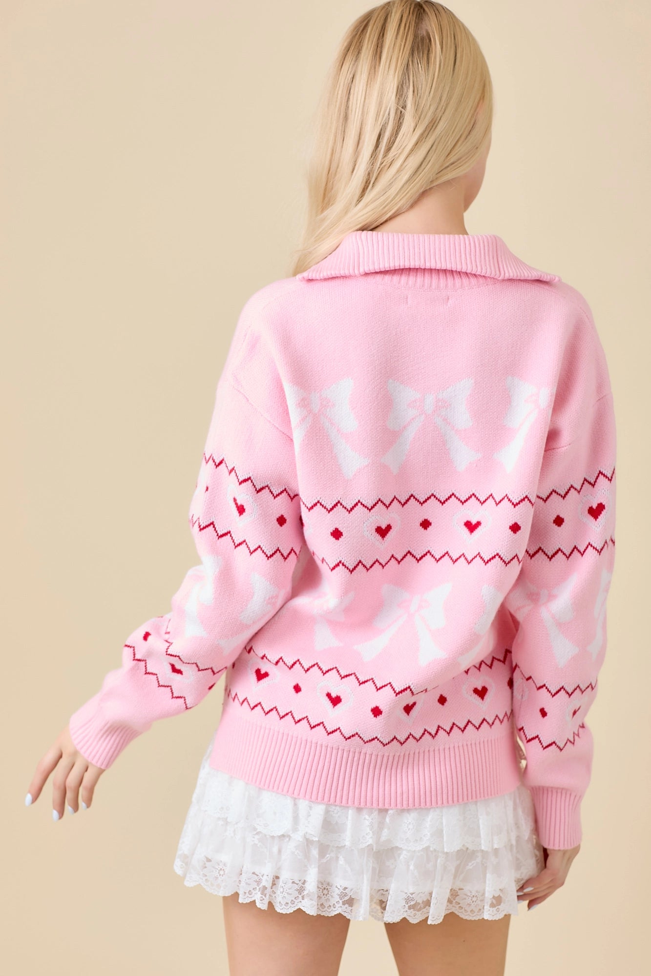 Lovely in Pink Sweater Jacket